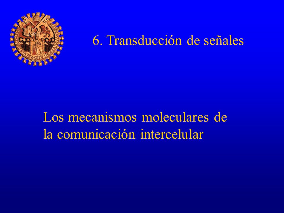 6. Transducción de señales