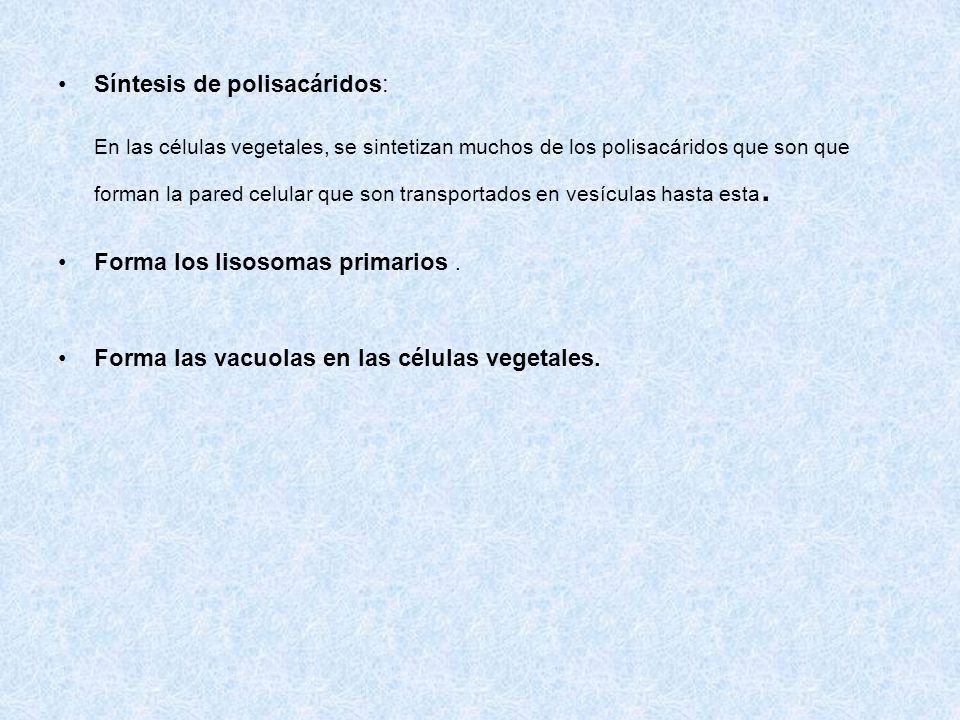 Síntesis de polisacáridos: