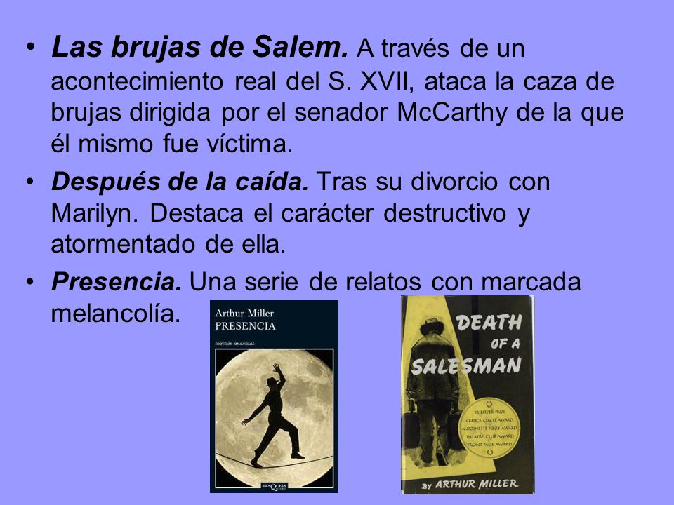 Las brujas de Salem. A través de un acontecimiento real del S