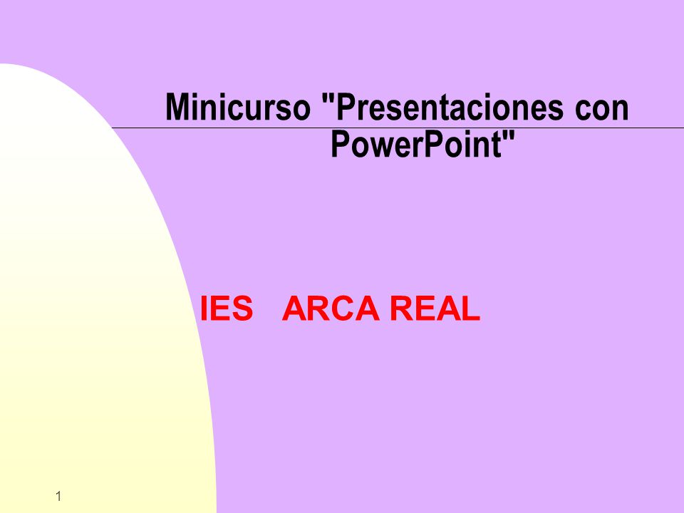 Minicurso Presentaciones con PowerPoint