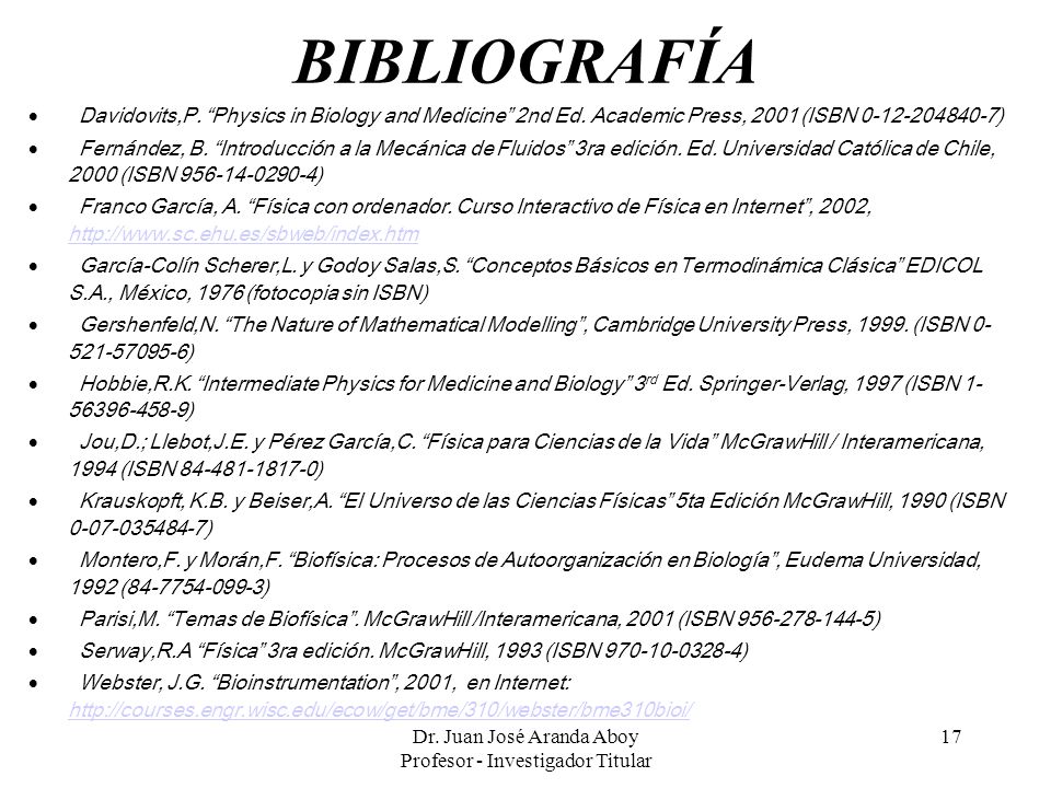 Dr. Juan José Aranda Aboy Profesor - Investigador Titular