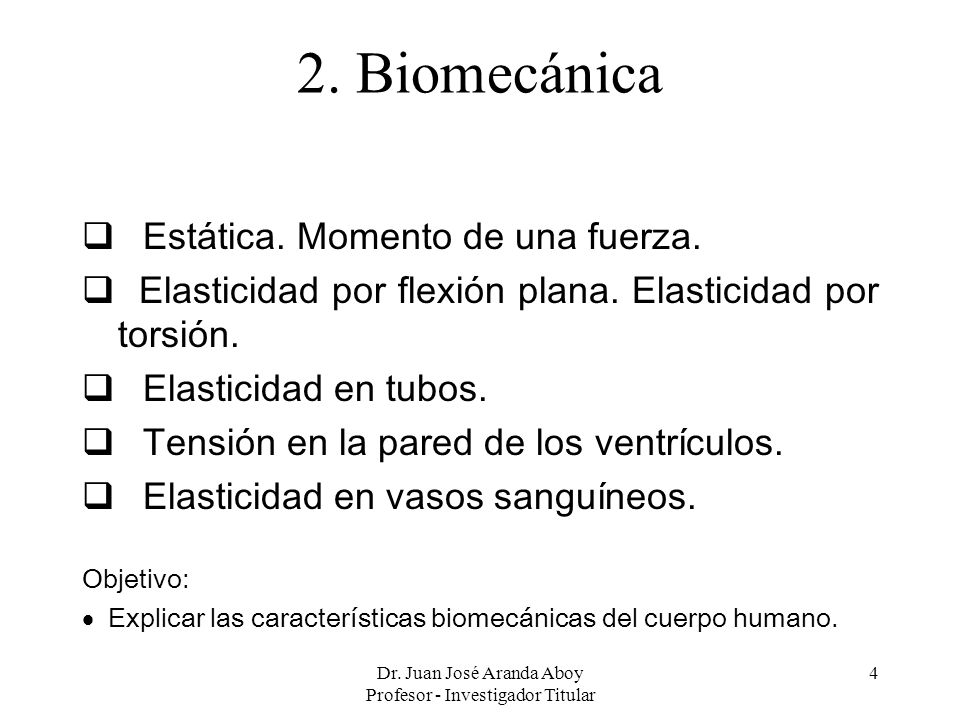 Dr. Juan José Aranda Aboy Profesor - Investigador Titular