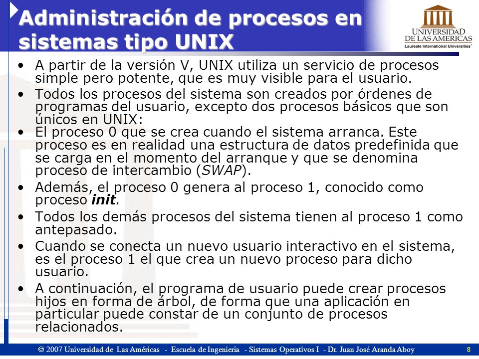 Administración de procesos en sistemas tipo UNIX