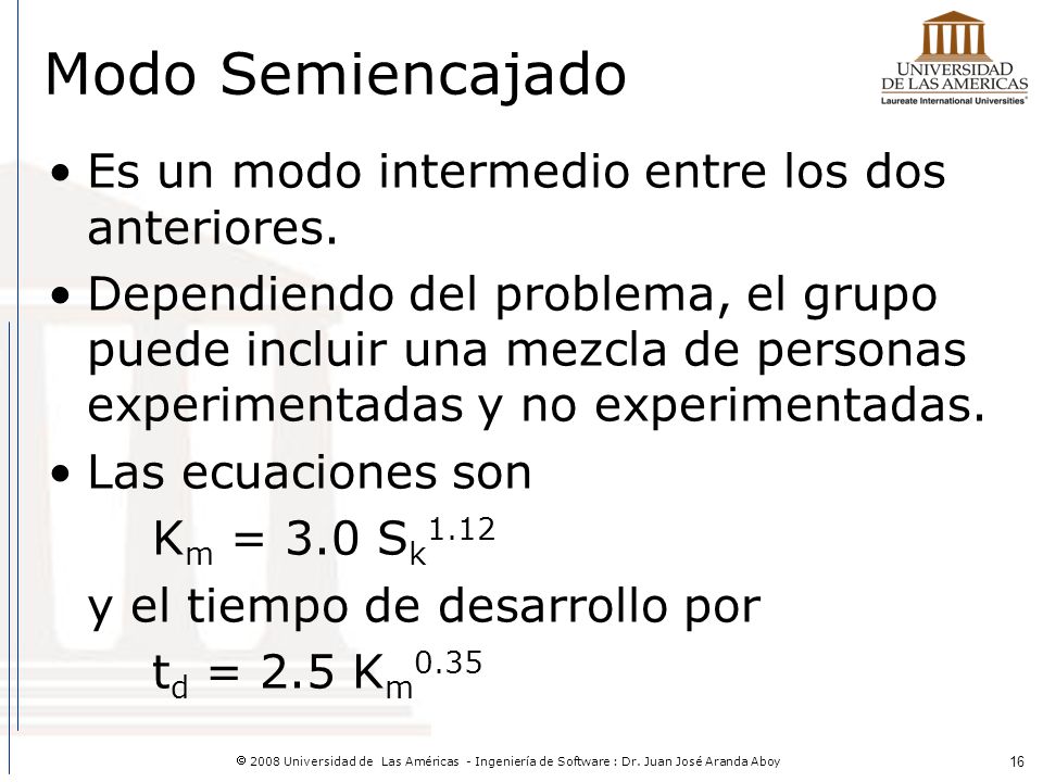 Modo Semiencajado Es un modo intermedio entre los dos anteriores.