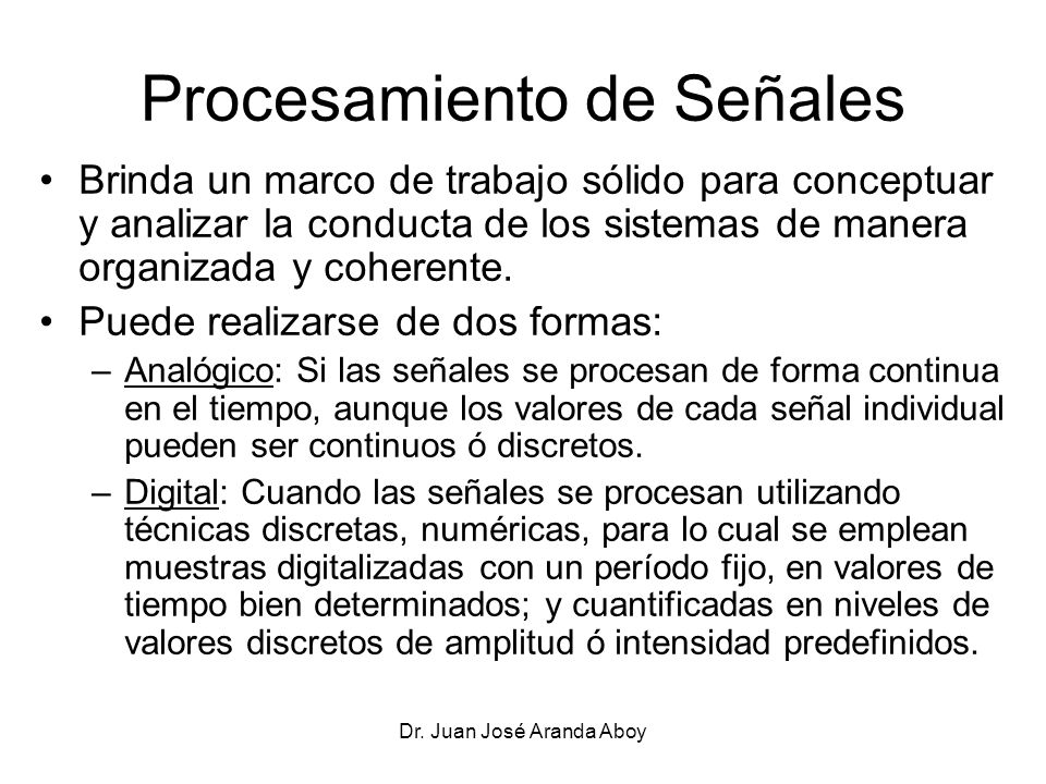 Procesamiento de Señales