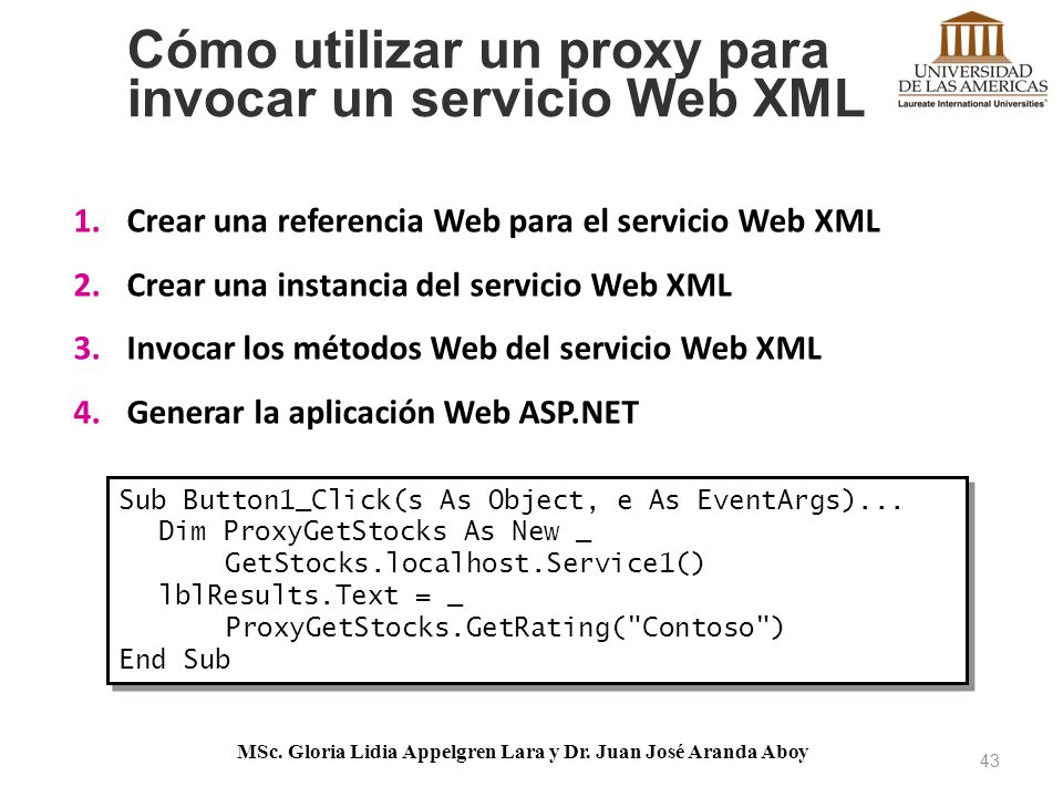 Cómo utilizar un proxy para invocar un servicio Web XML