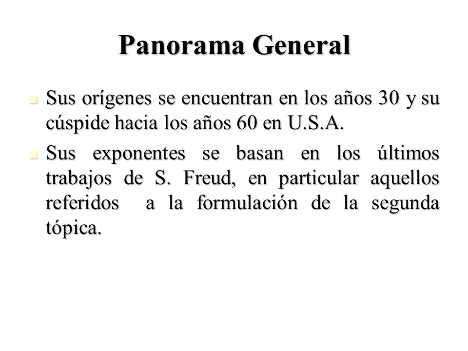 Panorama General Sus orígenes se encuentran en los años 30 y su cúspide hacia los años 60 en U.S.A.