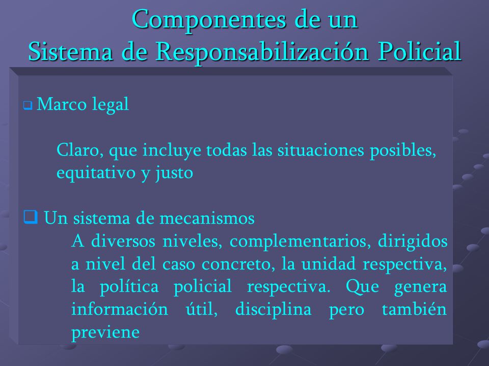 Sistema de Responsabilización Policial
