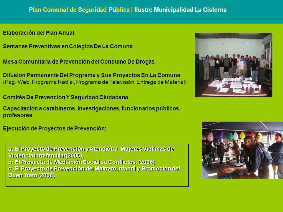 Plan Comunal de Seguridad Pública | Ilustre Municipalidad La Cisterna
