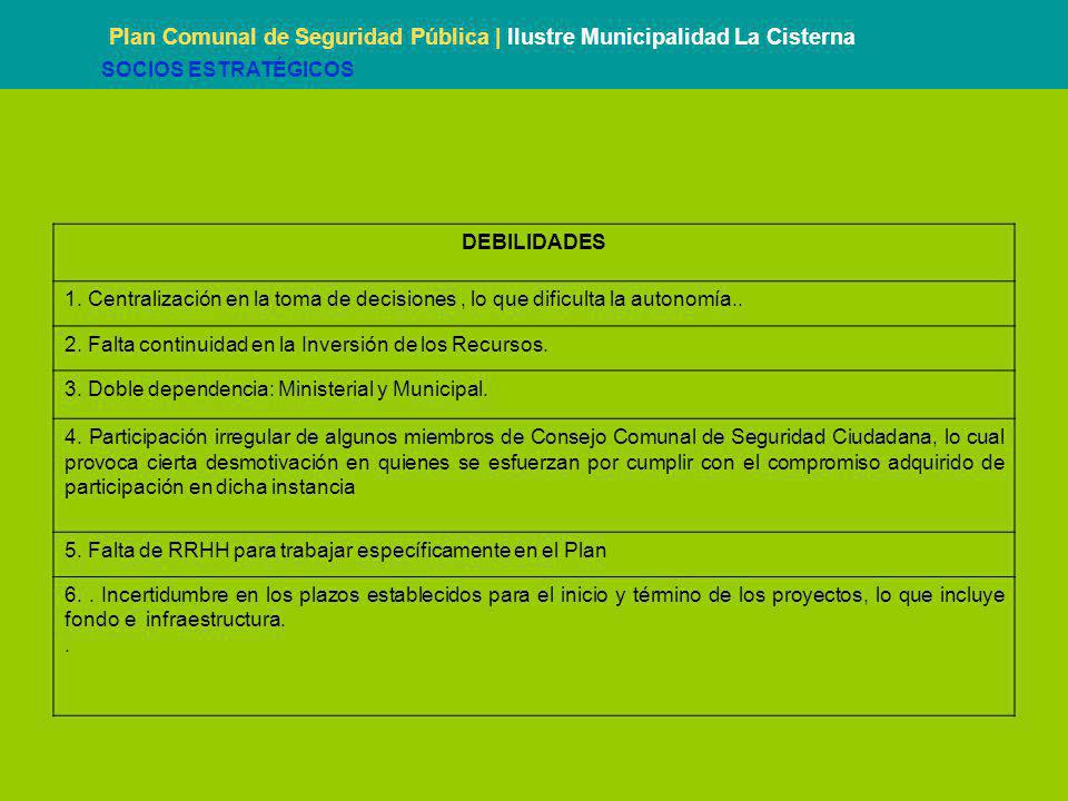 Plan Comunal de Seguridad Pública | Ilustre Municipalidad La Cisterna