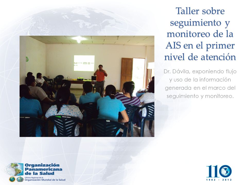 Taller sobre seguimiento y monitoreo de la AIS en el primer nivel de atención