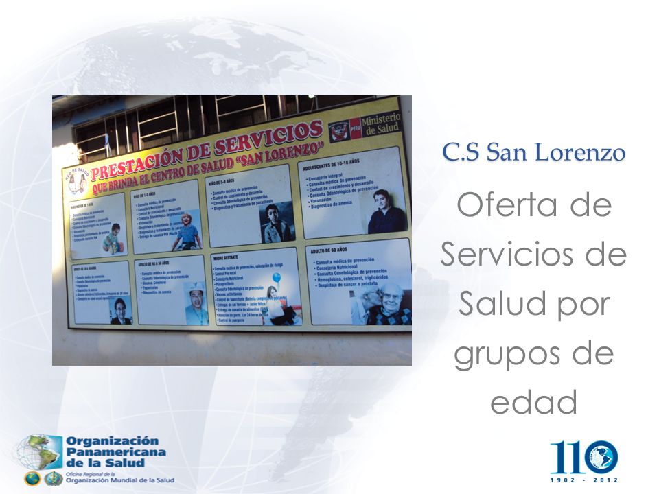 Oferta de Servicios de Salud por grupos de edad