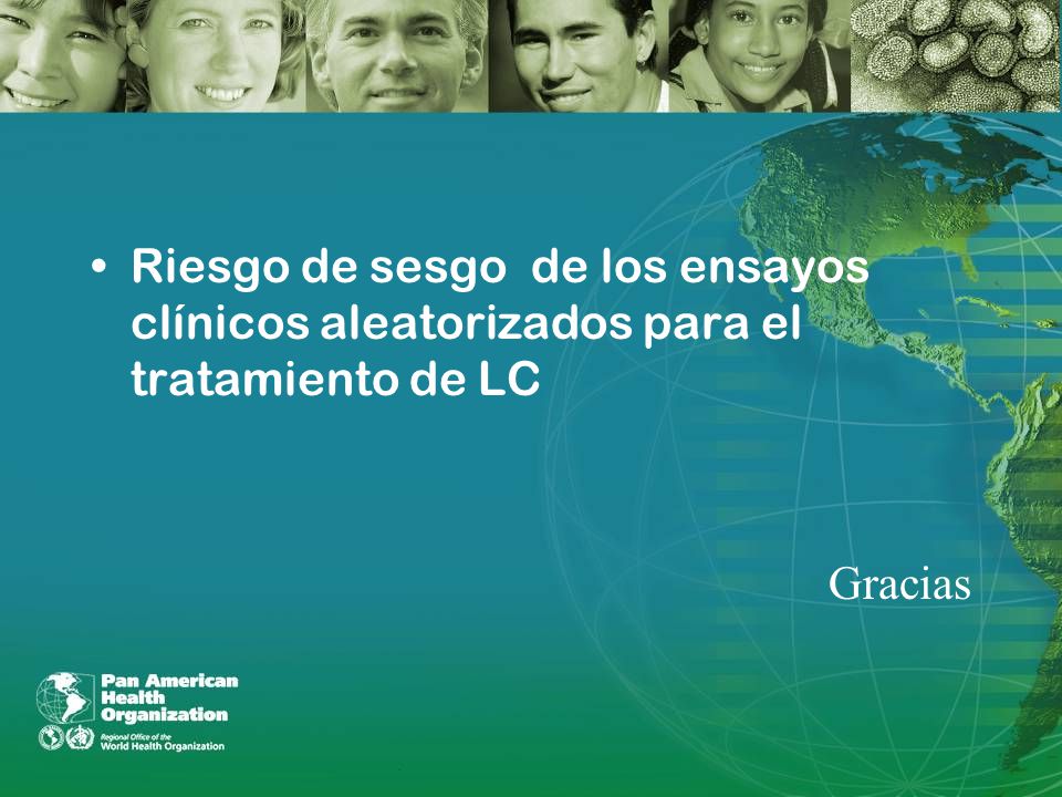 Riesgo de sesgo de los ensayos clínicos aleatorizados para el tratamiento de LC