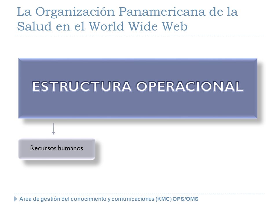 La Organización Panamericana de la Salud en el World Wide Web
