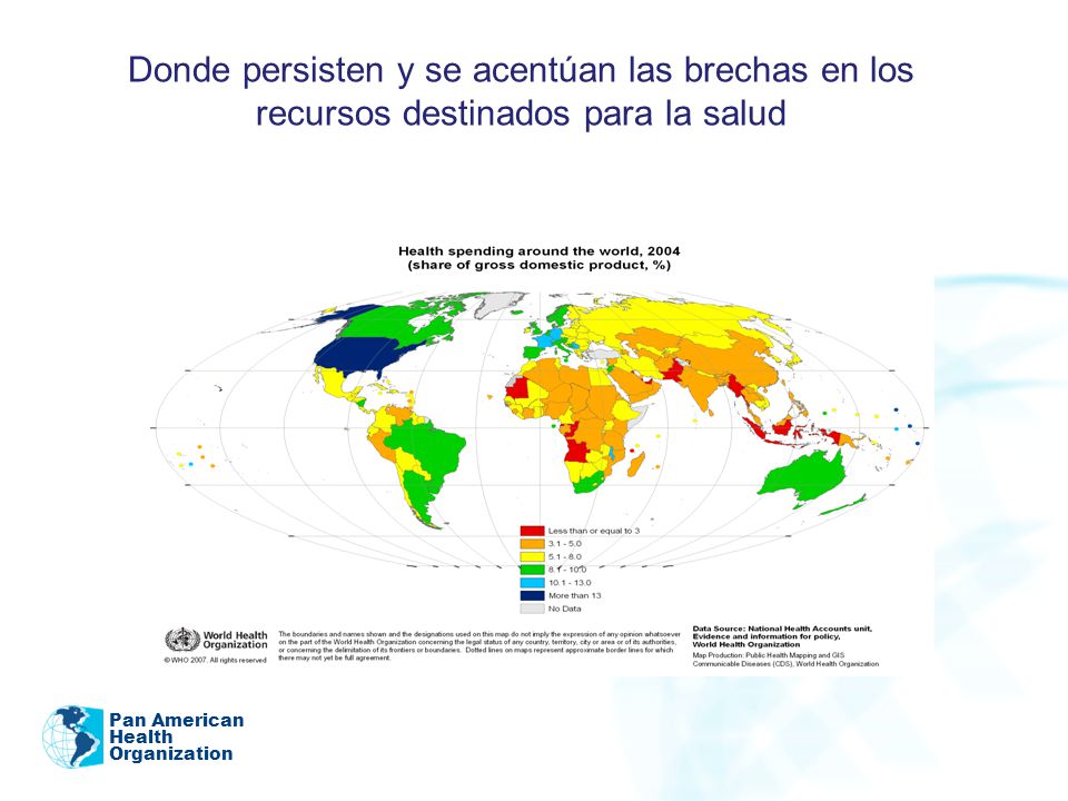 Donde persisten y se acentúan las brechas en los recursos destinados para la salud