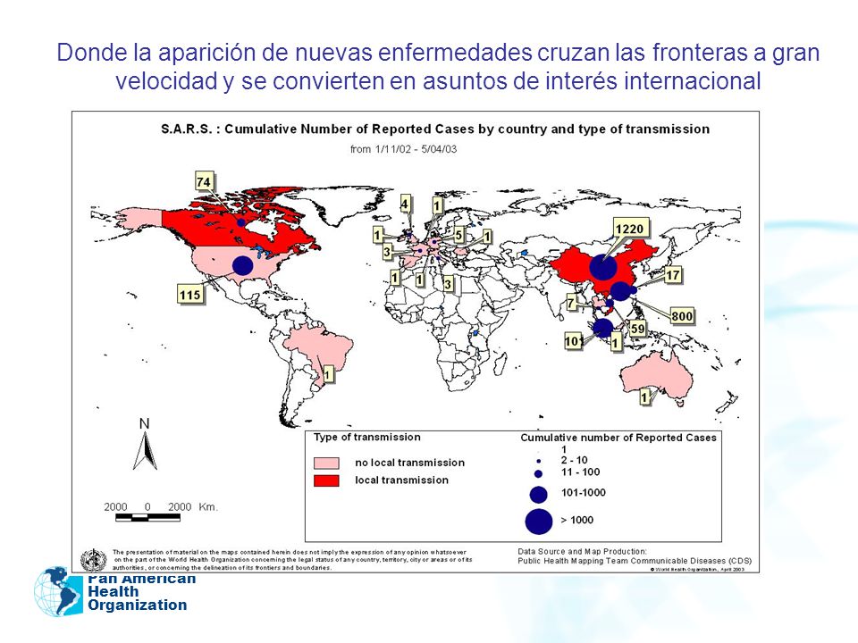 Donde la aparición de nuevas enfermedades cruzan las fronteras a gran velocidad y se convierten en asuntos de interés internacional