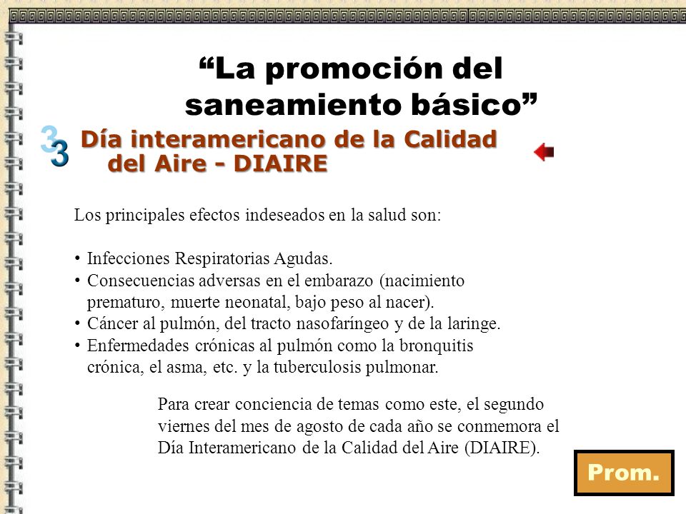 La promoción del saneamiento básico
