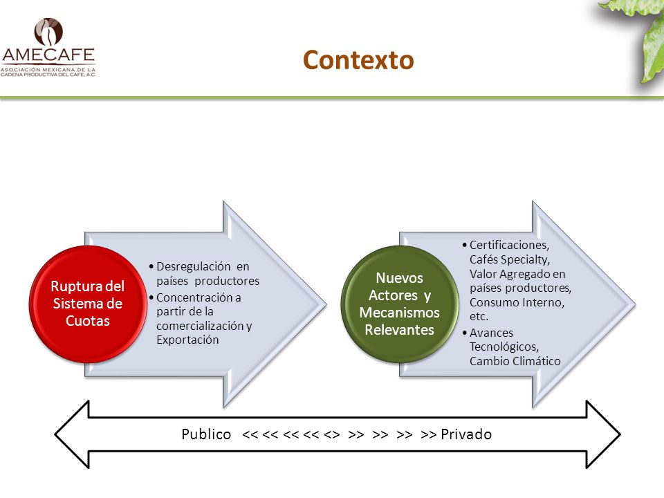 Contexto Desregulación en países productores. Concentración a partir de la comercialización y Exportación.