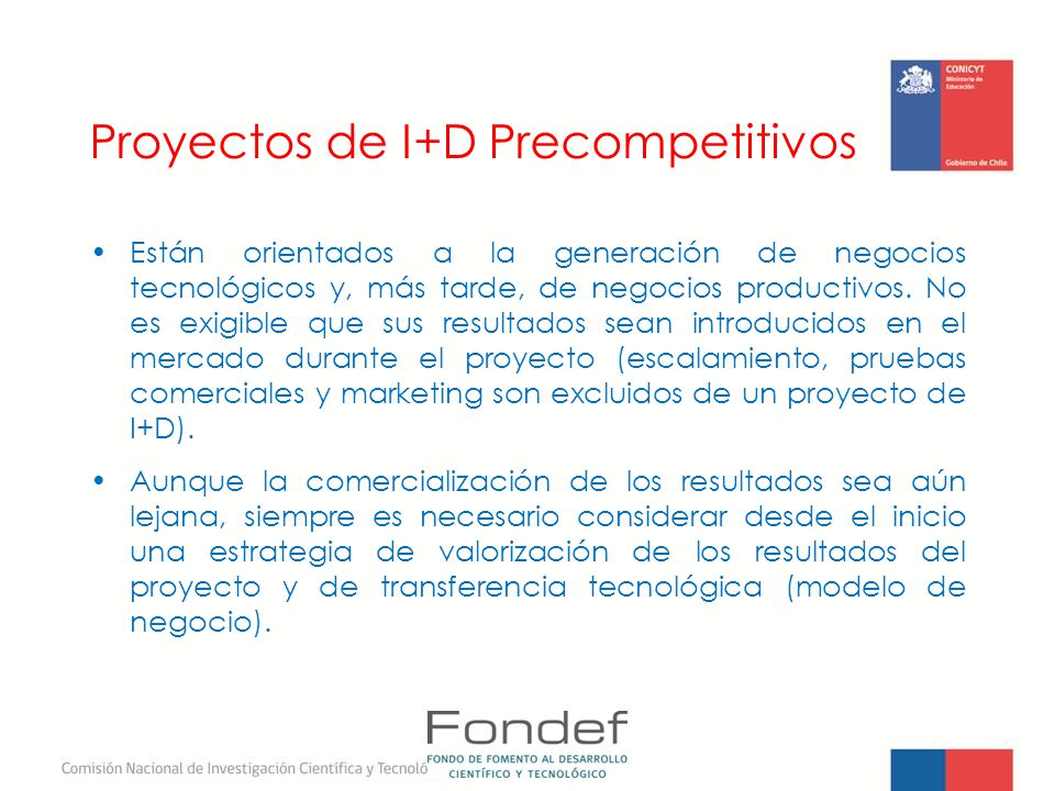 Proyectos de I+D Precompetitivos