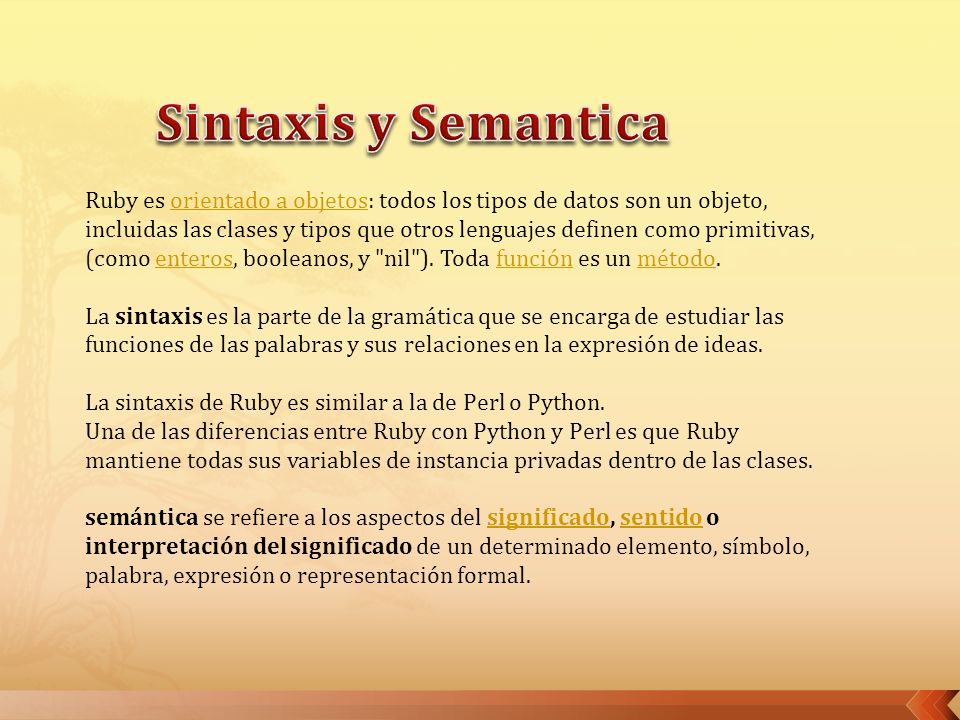 Sintaxis y Semantica