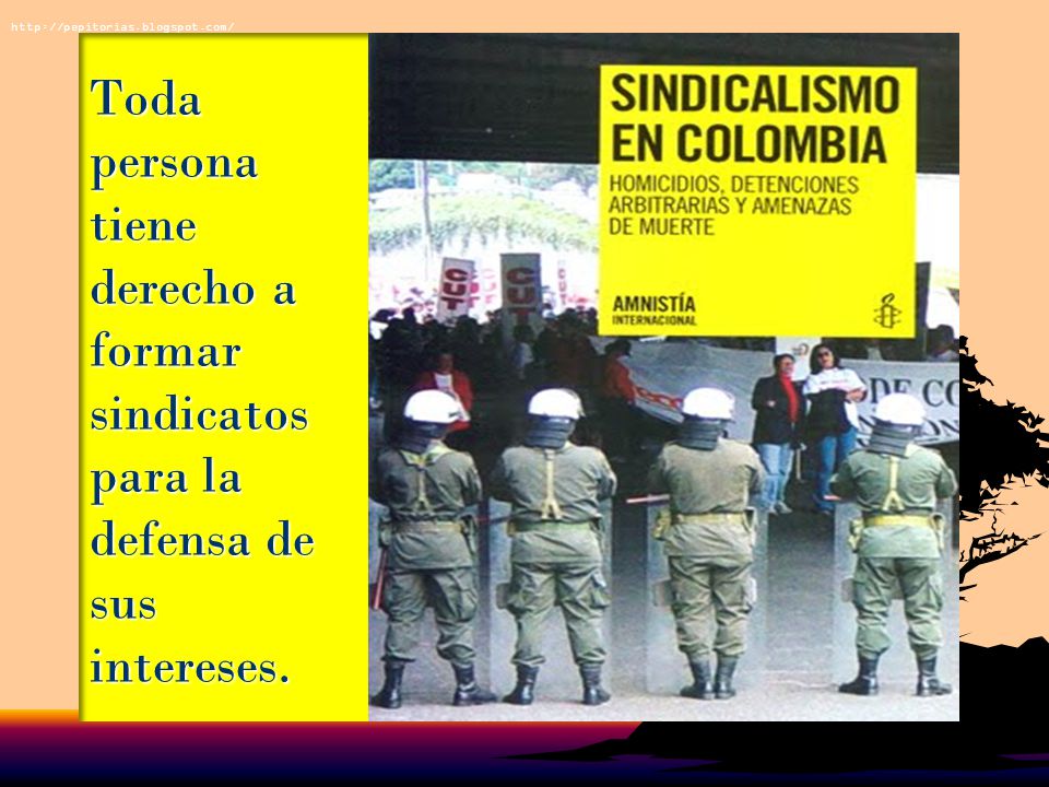 Toda persona tiene derecho a formar sindicatos para la defensa de sus intereses.