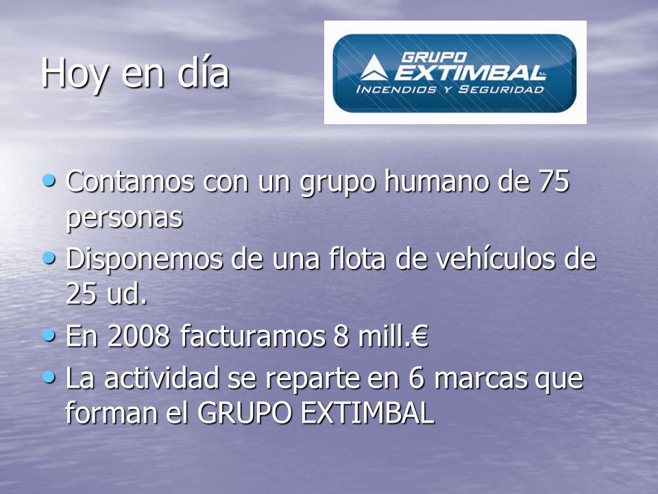 Hoy en día Contamos con un grupo humano de 75 personas