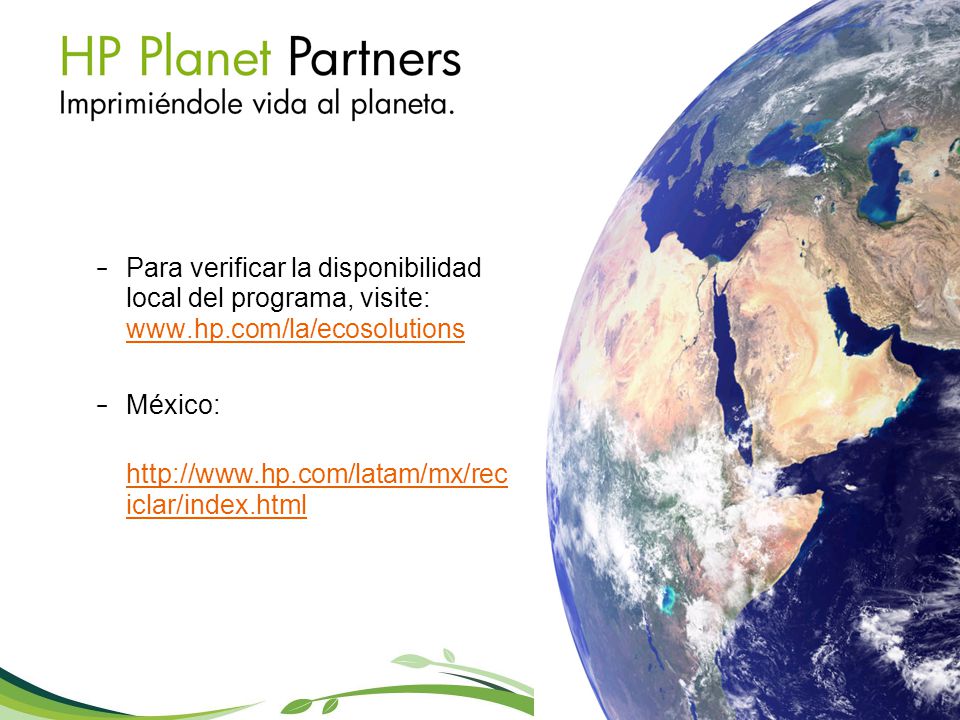 Presentation Title Para verificar la disponibilidad local del programa, visite: