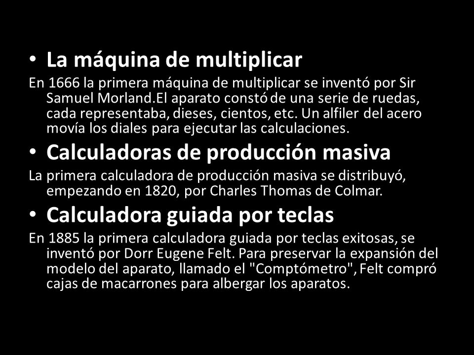 La máquina de multiplicar