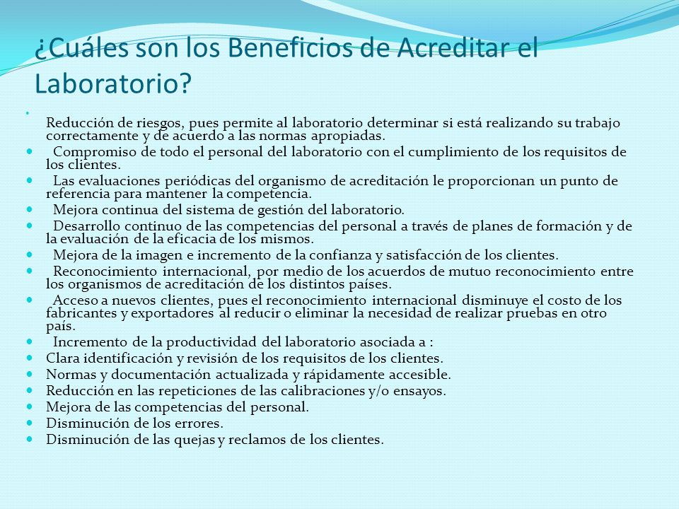¿Cuáles son los Beneficios de Acreditar el Laboratorio