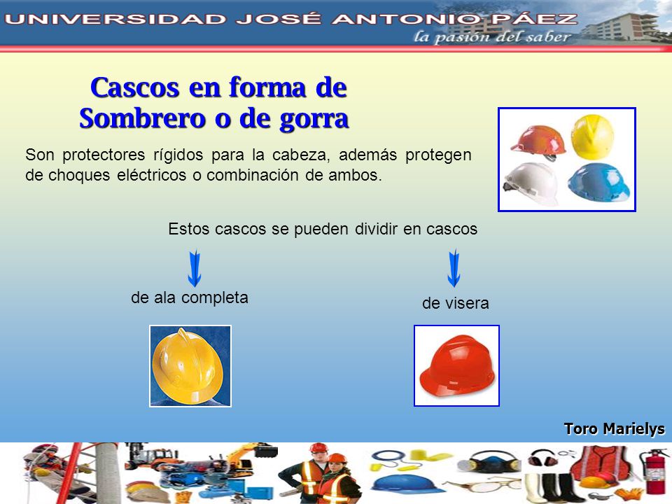 Cascos en forma de Sombrero o de gorra