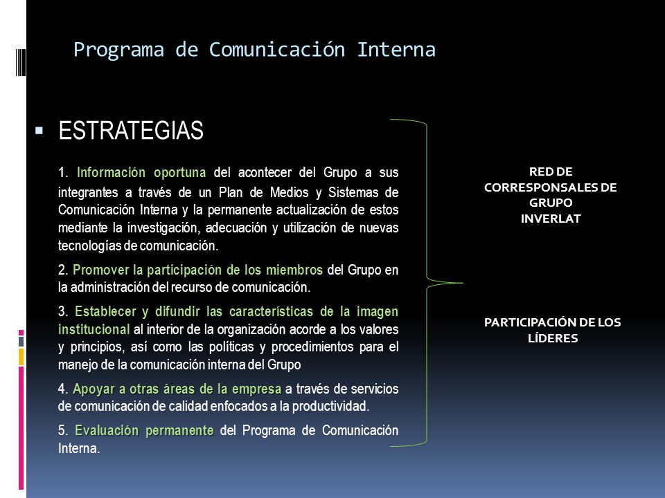 Programa de Comunicación Interna