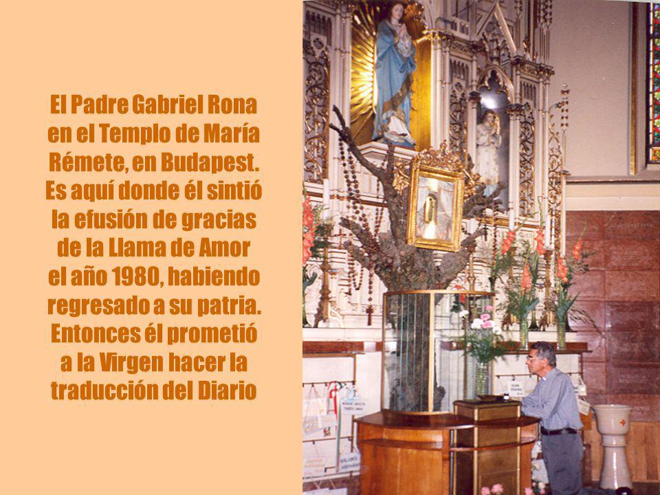 El Padre Gabriel Rona en el Templo de María Rémete, en Budapest