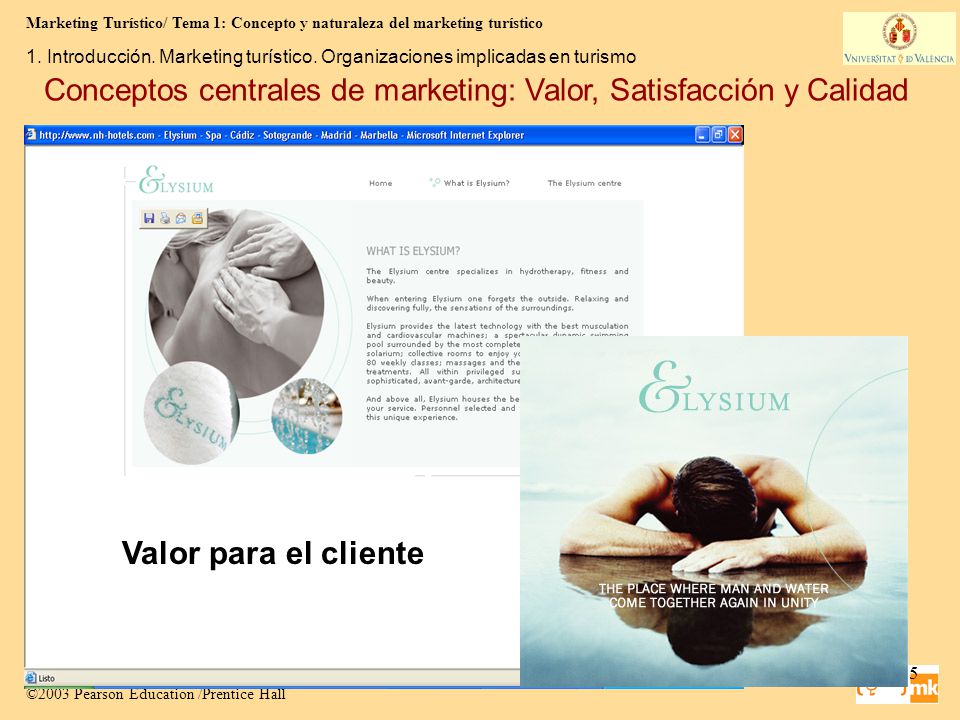 Conceptos centrales de marketing: Valor, Satisfacción y Calidad