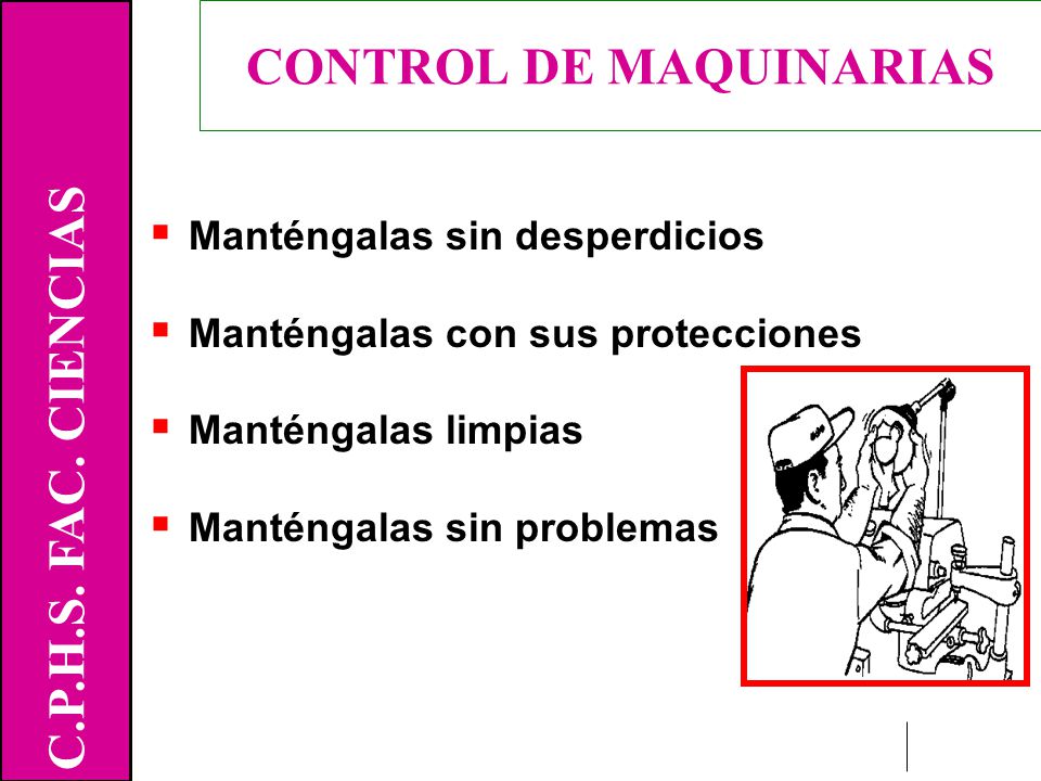 CONTROL DE MAQUINARIAS