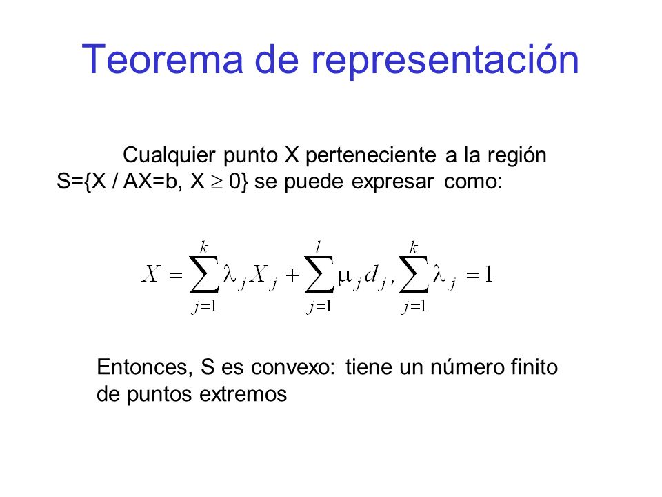 Teorema de representación