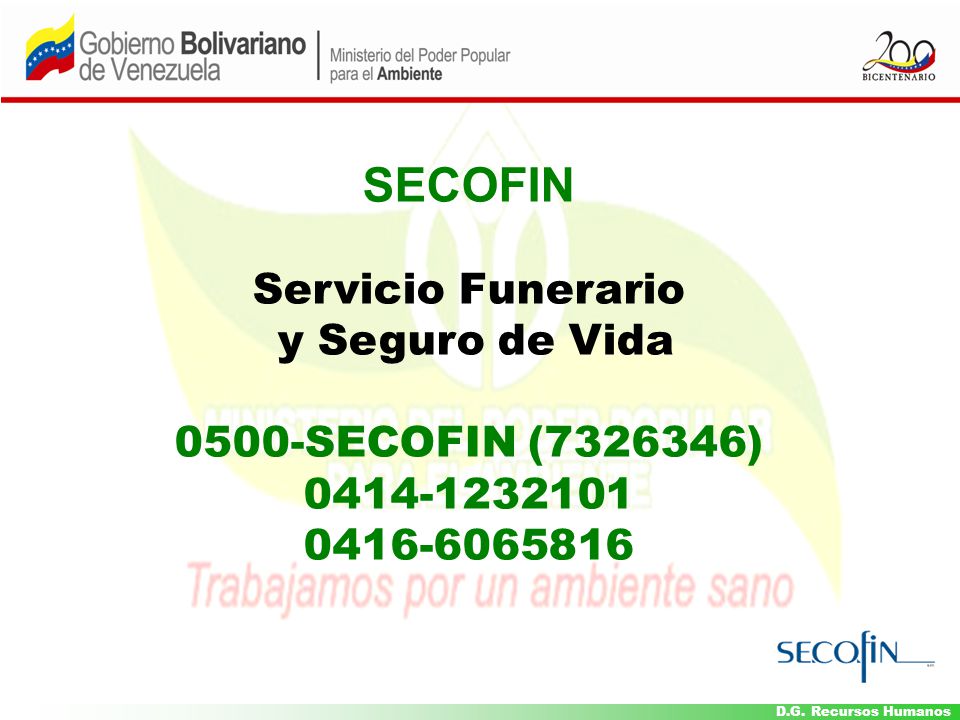 SECOFIN Servicio Funerario y Seguro de Vida 0500-SECOFIN ( )