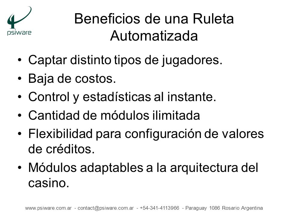 Beneficios de una Ruleta Automatizada