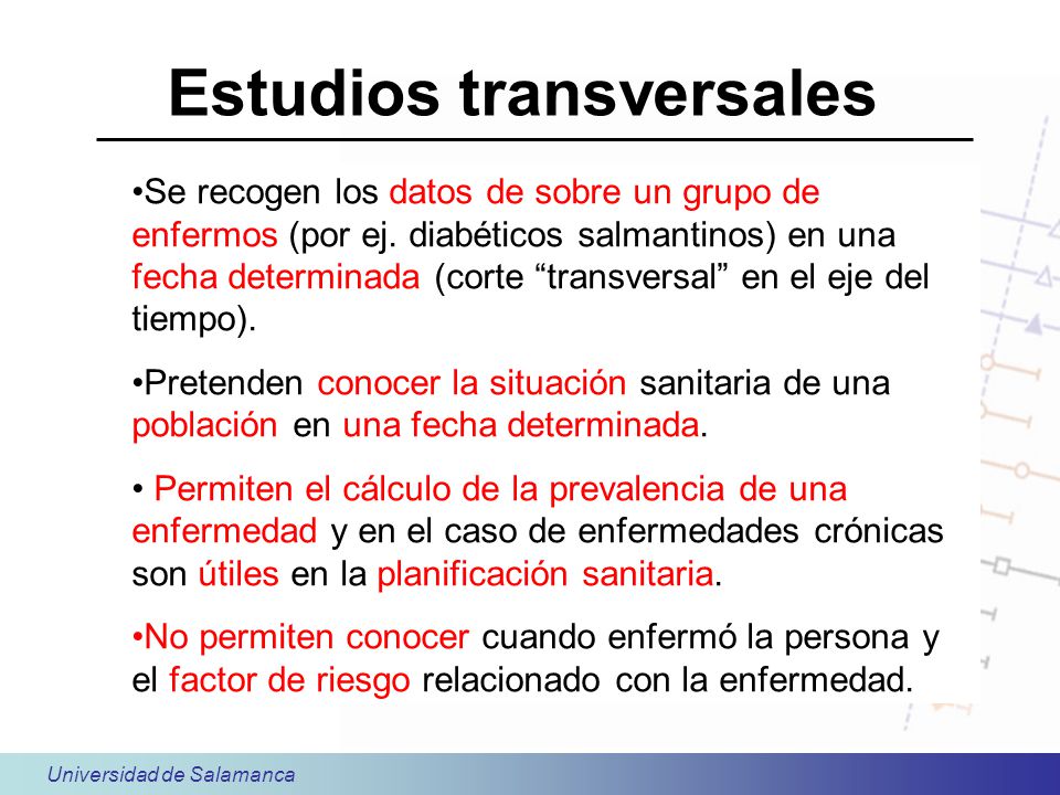 Estudios transversales