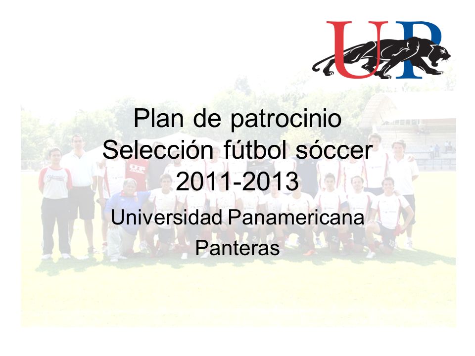 Plan de patrocinio Selección fútbol sóccer