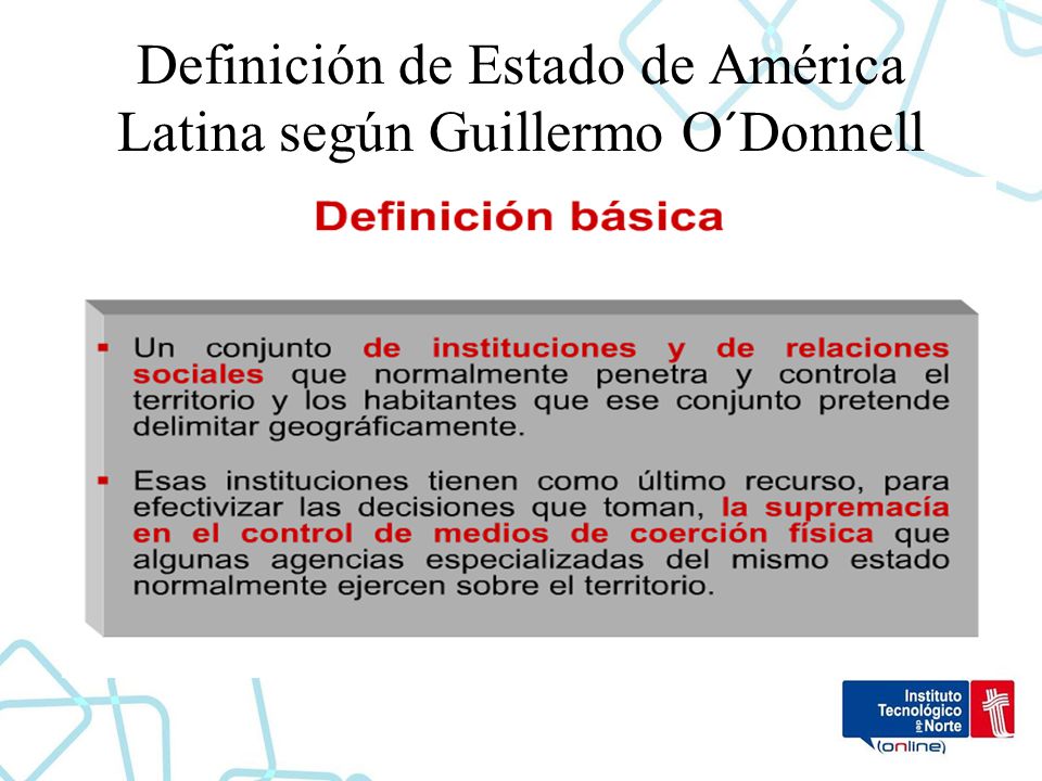 Definición de Estado de América Latina según Guillermo O´Donnell