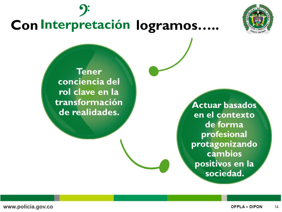 Tener conciencia del rol clave en la transformación de realidades.