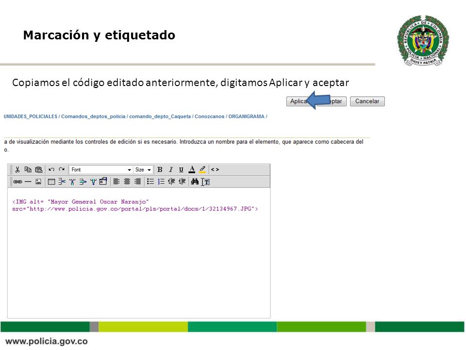 Marcación y etiquetado