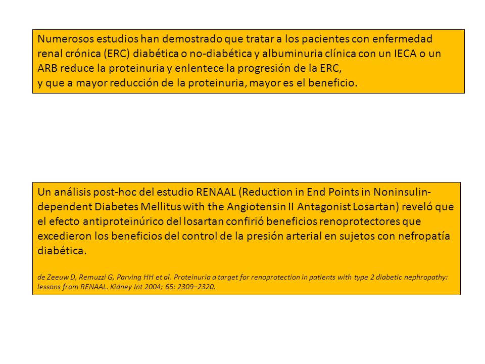y que a mayor reducción de la proteinuria, mayor es el beneficio.