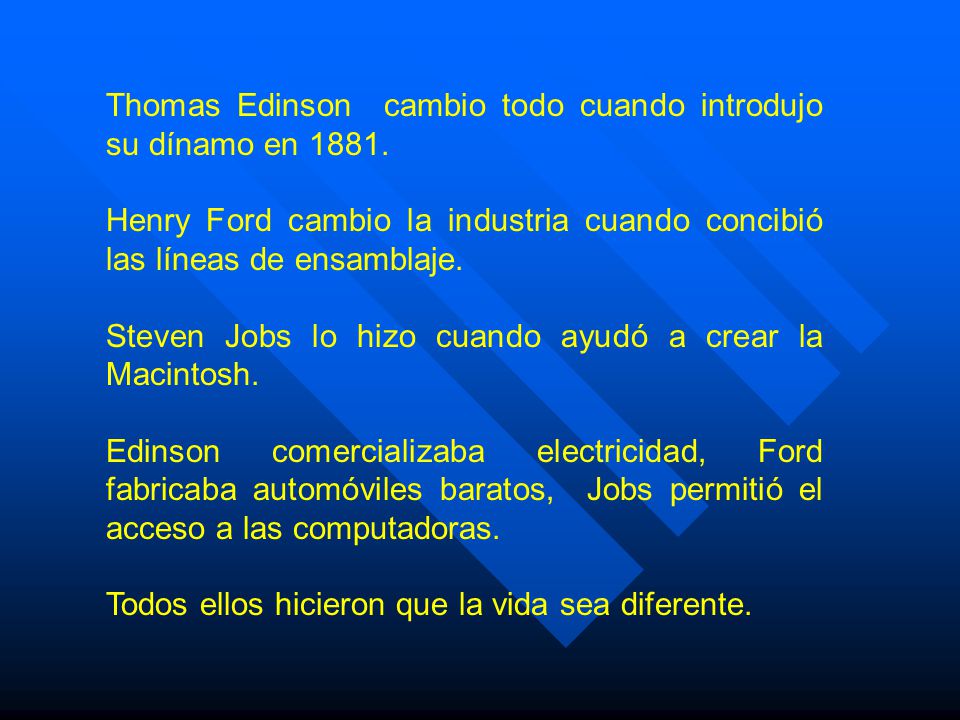 Thomas Edinson cambio todo cuando introdujo su dínamo en 1881.
