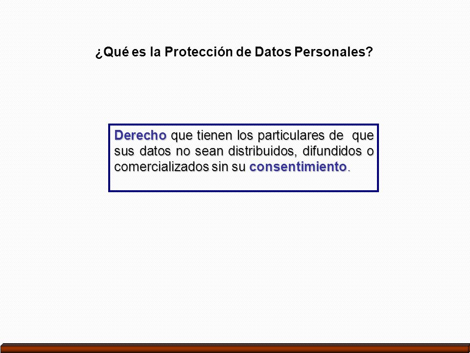 ¿Qué es la Protección de Datos Personales