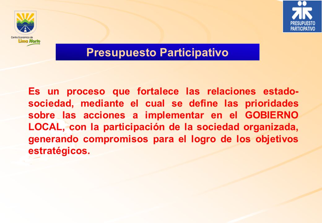Presupuesto Participativo