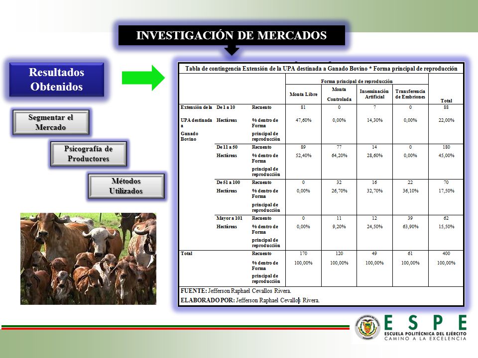 INVESTIGACIÓN DE MERCADOS Psicografía de Productores