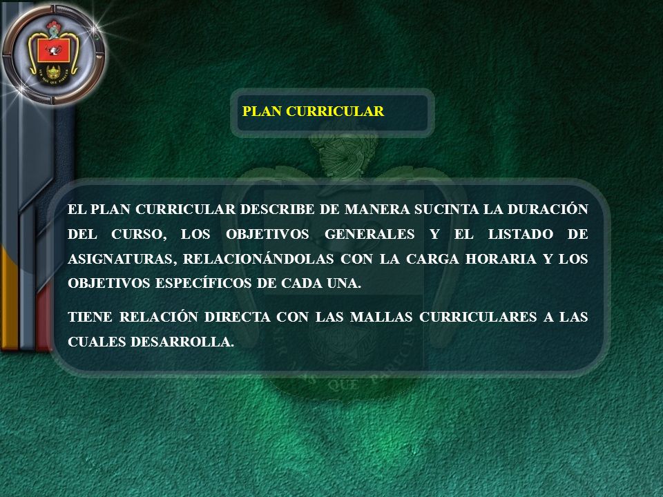 PLAN CURRICULAR