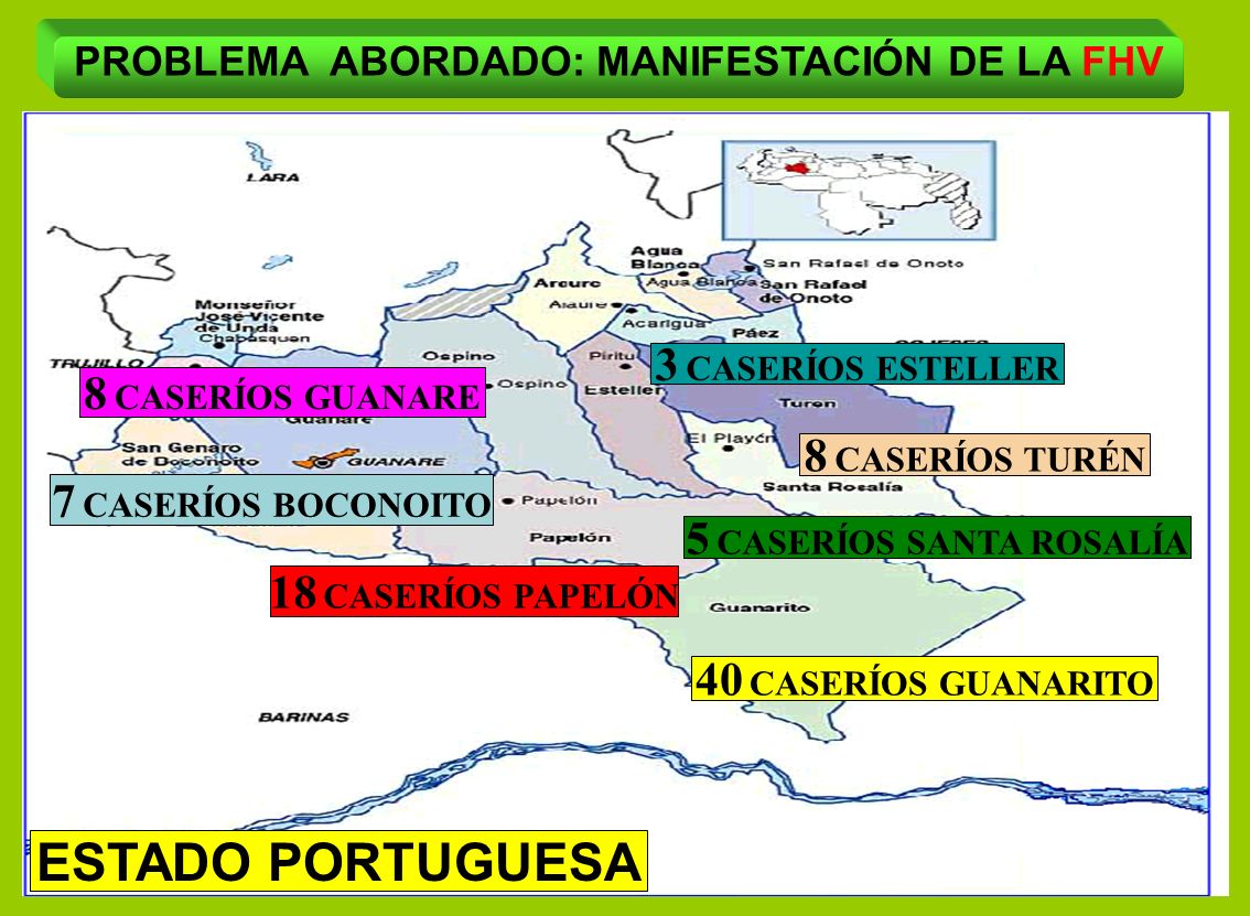 PROBLEMA ABORDADO: MANIFESTACIÓN DE LA FHV 5 CASERÍOS SANTA ROSALÍA