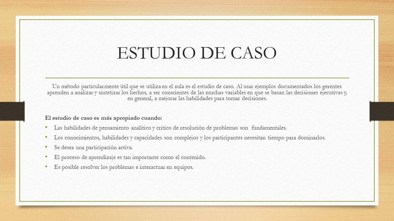 ESTUDIO DE CASO